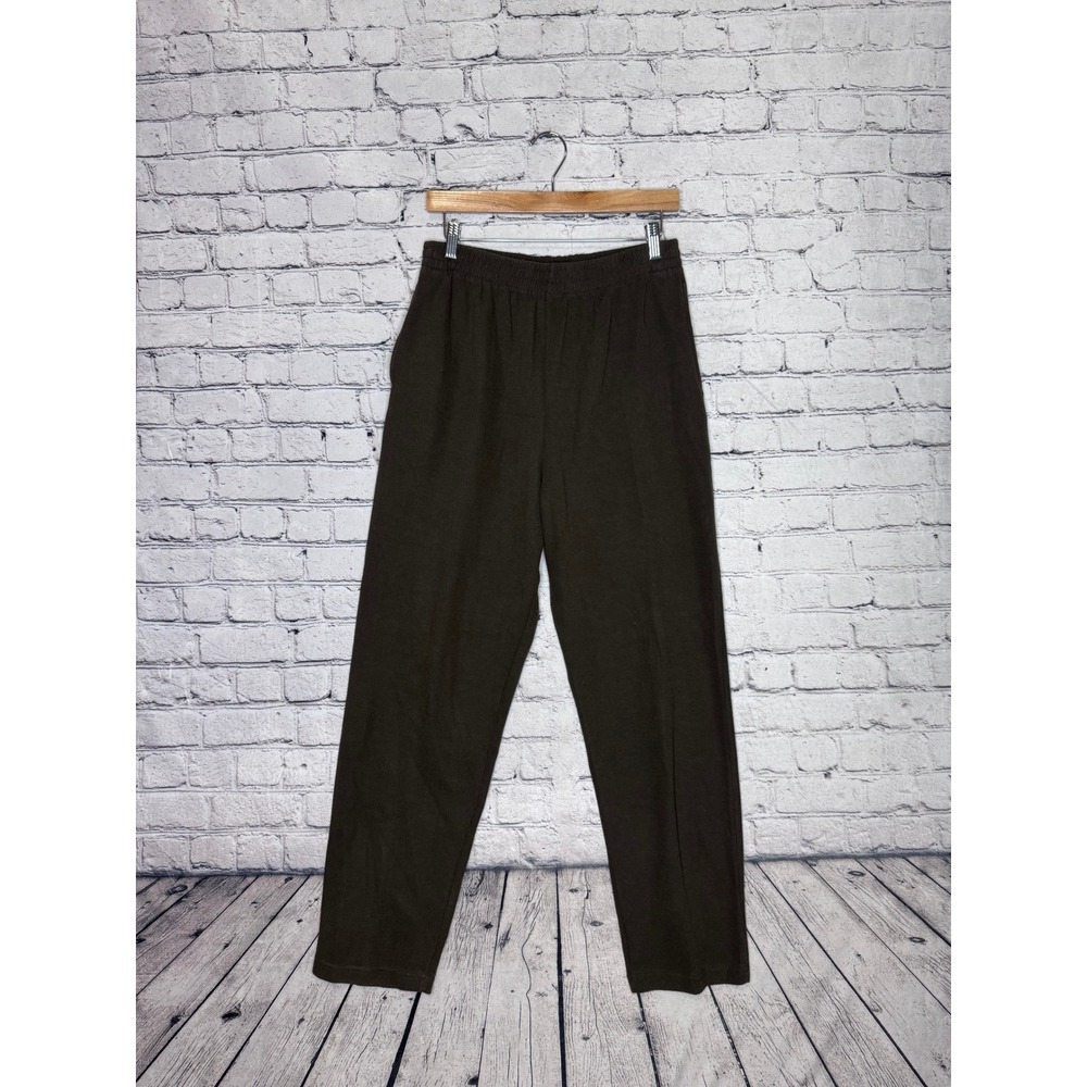 Sarah Bentley Women's‎ Dark Brown Elastic Waist Pants Size L